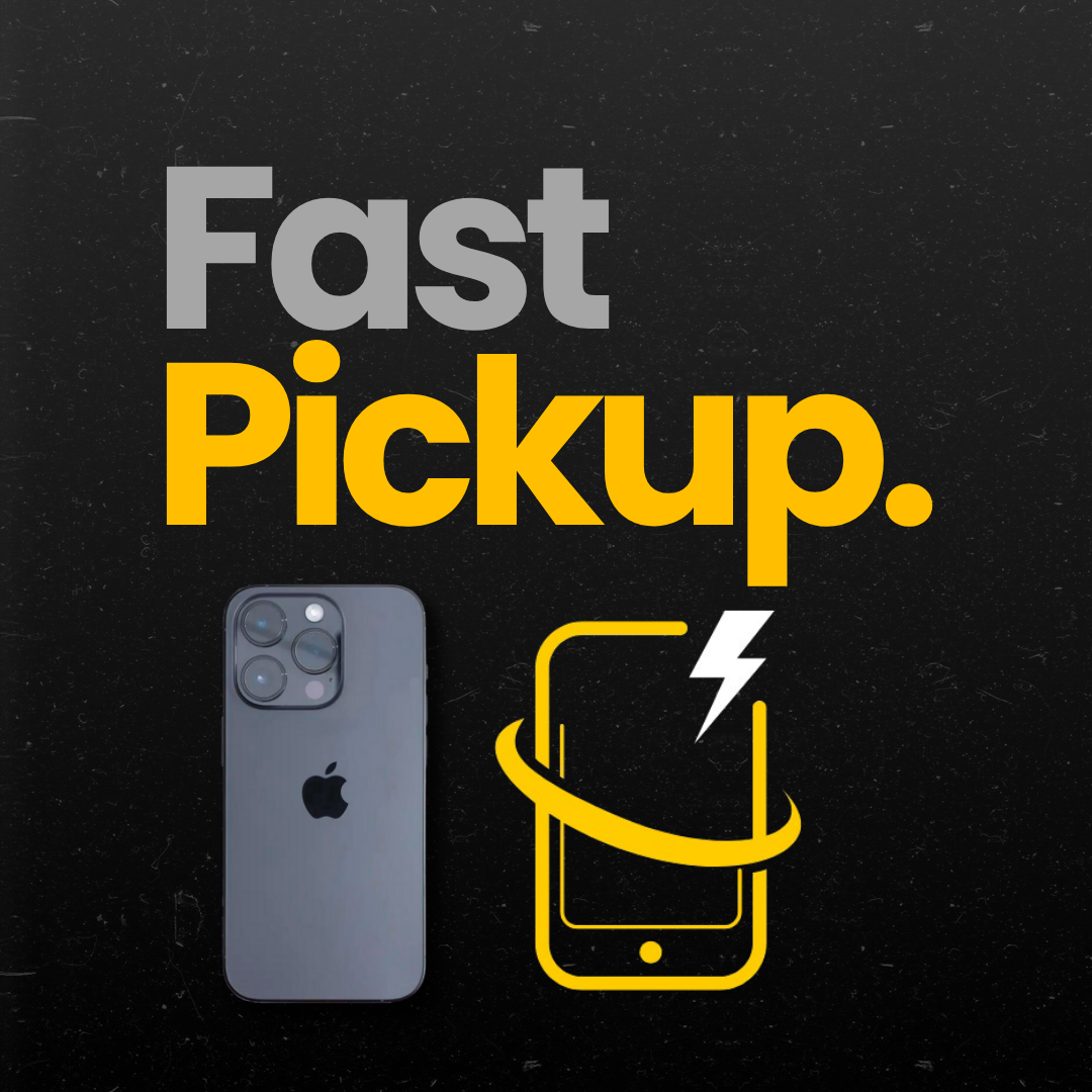 Illustration of a perfectly repaired iPhone ready for pickup